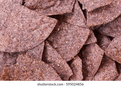 Blue Corn Tortilla Chips Background