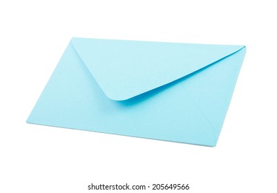 Light Blue Envelope White Background Stock Photo 430744390 | Shutterstock