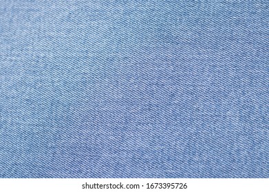Blue Cotton Jeans Fabric Texture
