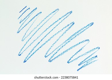 a blue crayon picture with a white paper background - Shutterstock ID 2238075841
