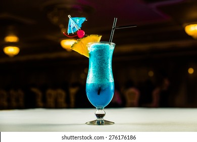 Blue Curacao Cocktail With