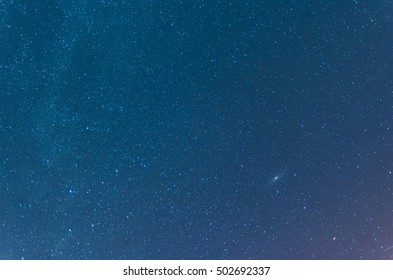 Blue dark night sky with many stars.  - Shutterstock ID 502692337
