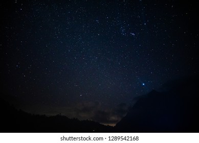 Blue dark night sky with stars. - Powered by Shutterstock