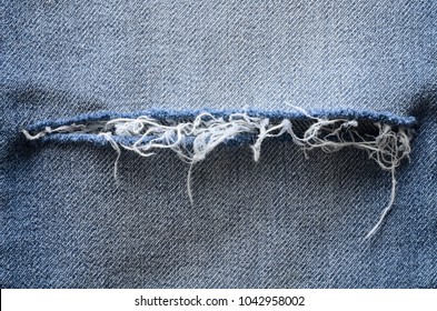 Blue Denim Jeans Background Ripped Detail Stock Photo 1042958002 ...