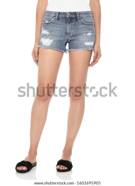 curvy fit jean shorts