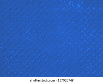 Blue Diamond Steel Plate Useful As A Background