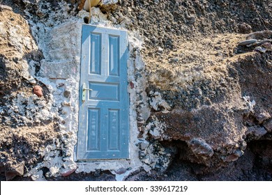  Blue Door Standing In The Middle Of The Rock, Leading Nowhere