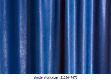 Blue Draped Fabric. Background Image. 