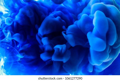 Blue Dye Water On White Background Stock Photo 1061277290 | Shutterstock