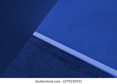 Blue Dynamic and cool background design. Graphic and chromatic composition in shades of blue. Abstract of straight lines, geometric shapes, light and shadow. angular wall details