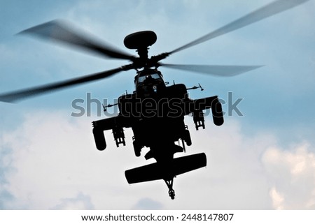 Blue Eagles Apache Aerial Display at Biggin Hill Airshow