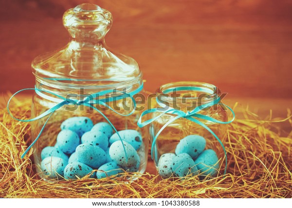 decorative glass eggs