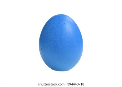 Blue Egg on white Background
