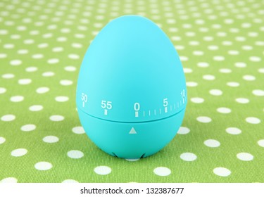 Blue Egg Timer, On Color Background