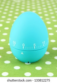 Blue Egg Timer, On Color Background