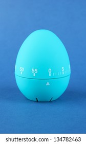 Blue Egg Timer, On Color Background