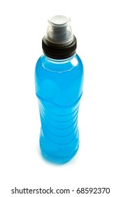 The Blue Energy Drink In Plastic Bottle