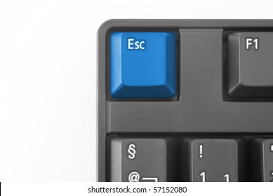 Blue Escape Button