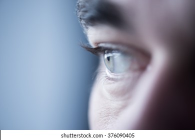 Blue Eye Close Up/selective Focus
