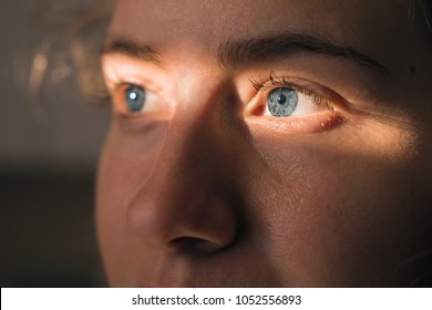 Blue eyed woman's face - Powered by Shutterstock