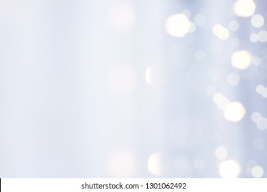 Blue Fabric With Bokeh Light Reflex Blur 