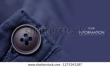 Blue fabric material texture button macro pattern blur background