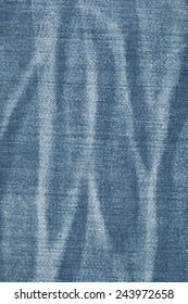 Blue Faded Jeans As A Background