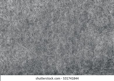 Blue Felt Fabric Texture As Background. Melange Fuzzy Woolen Cloth Texture