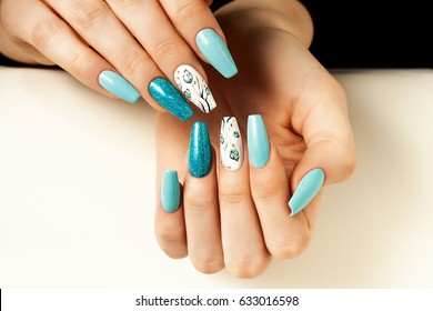 Acrylic Nails Art Images Stock Photos Vectors Shutterstock