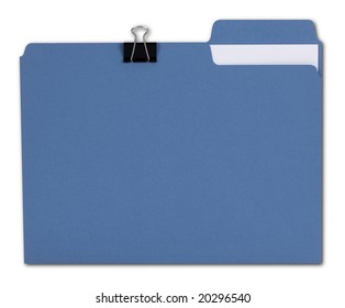 Blue File Folder With Path