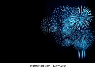 Blue Fireworks