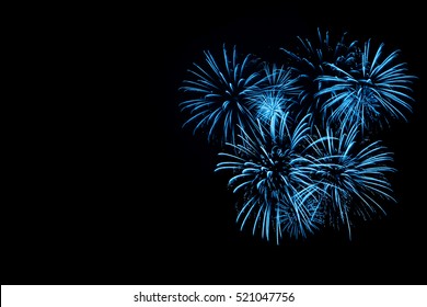 Blue Fireworks