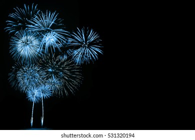  Blue Fireworks