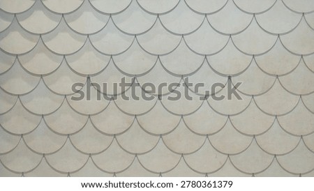 blue fish fin patterned wall
