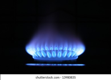 Blue Flame Of Gas