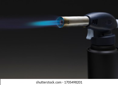 Blue Flame From A Gas Torch Burner