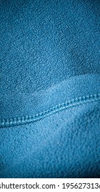 Blue Fleece Jacket Seam Detail