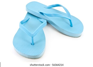 Blue Flip Flops