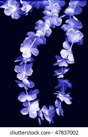 Blue Flower Leis