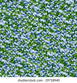 Blue flower seamless background. (See more seamless backgrounds in my portfolio).