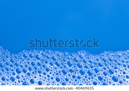 blue foam frame close up