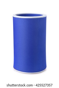 Blue Foam Koozie Drink Holder Isolated On White