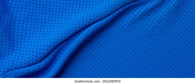 Blue Football, Basketball, Volleyball, Hockey, Rugby, Lacrosse And Handball Jersey Clothing Fabric Texture Sports Wear Background