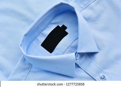 Blue Formal Shirt  Collar With Label.