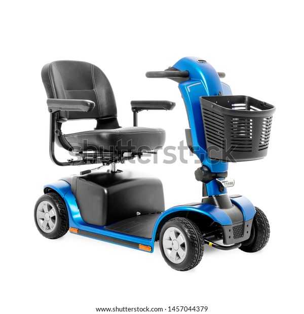 Blue Four Wheel Mobility Scooter Front Stock Photo Edit Now