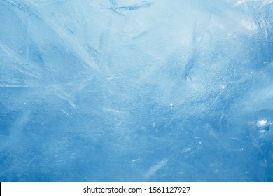 Blue Frozen Texture Of Ice