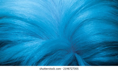 Blue Fur Texture Close-up Beautiful Fur Background