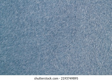 Blue Fur Texture Close-up. Carpet Pile