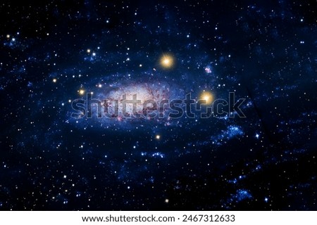 Blue Galaxy. Elements of this image furnished by NASA. High quality photo