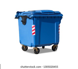 Blue Garbage Bin